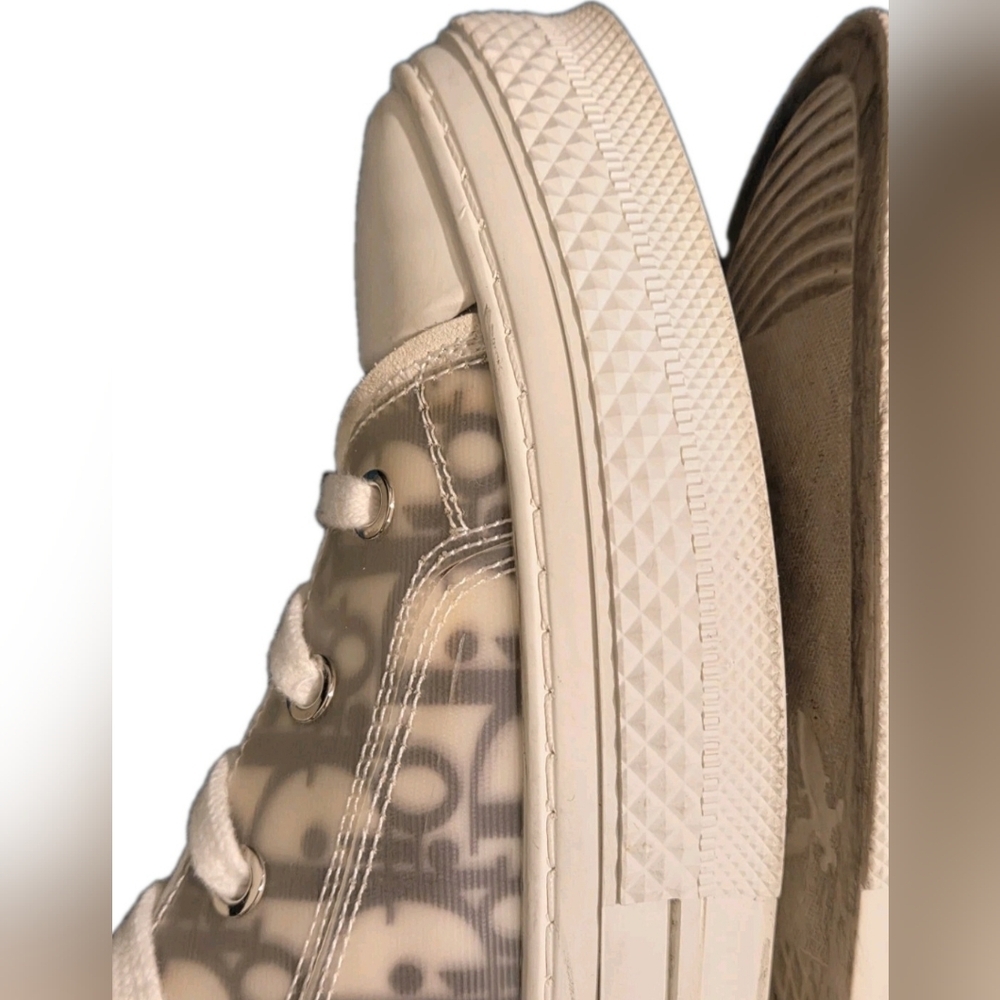 DIOR B23 League High-Top Sneaker White and Black Dior Canvas US Size 12 EU 45 - Picture 11 of 16